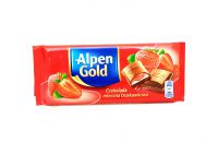 Czekolada mleczna truskawkowa Alpen Gold 90g